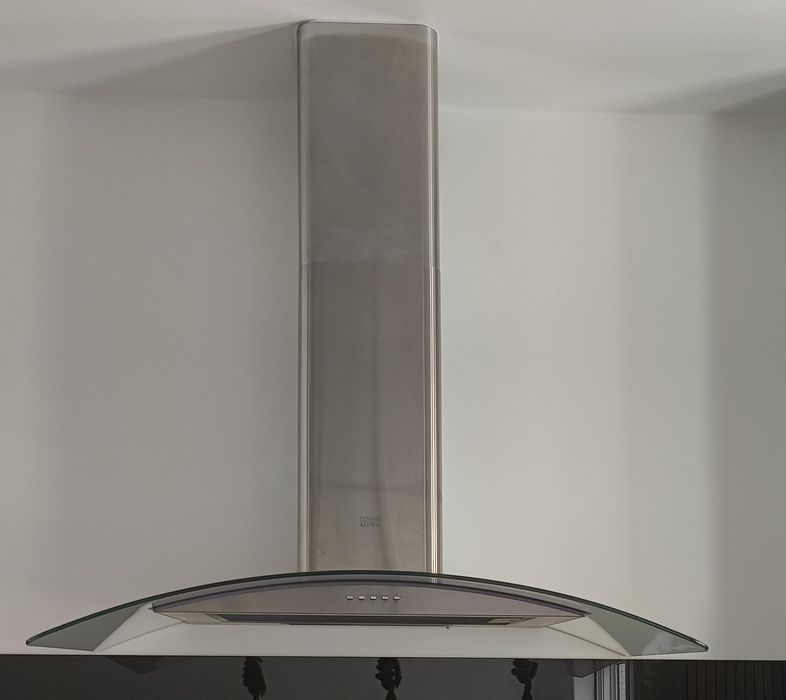 Exaustor Inox e Vidro Cooke & Lewis 90cm
