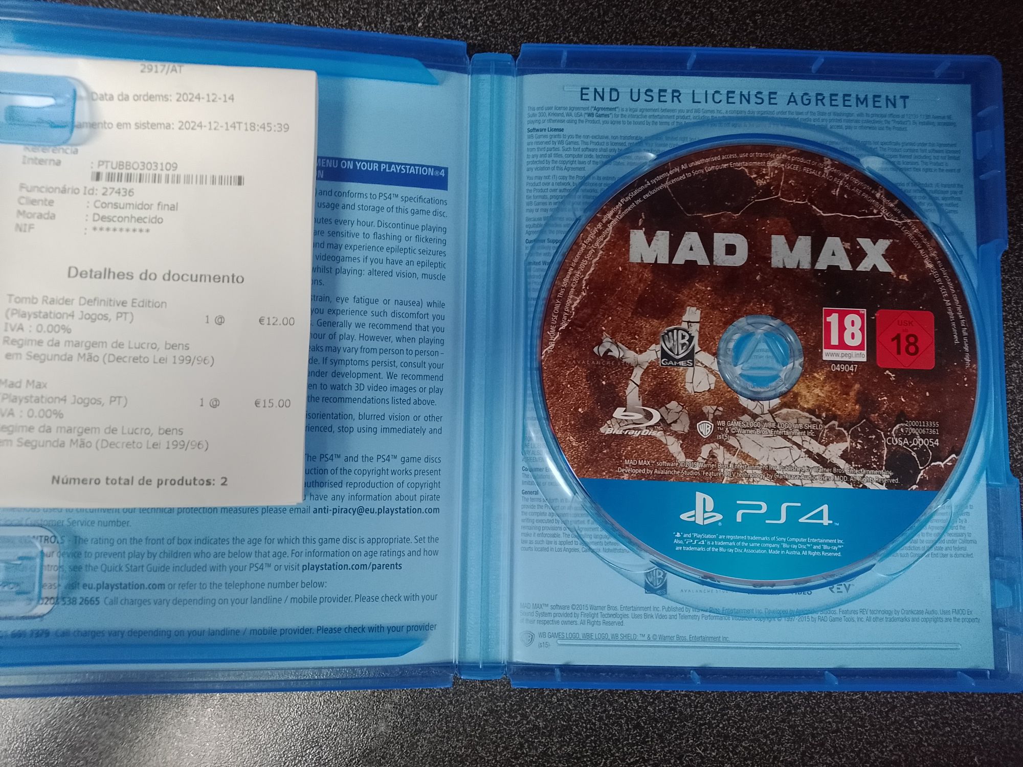 Mad Max ps4 usado