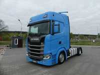 Scania S450 / EURO 6  / RETARDER / LOW DECK / KLIMATYZACJA POSTOJOWA /  ZBIORNIKI PALIWA 1400L / LEDY / Idealny stan /