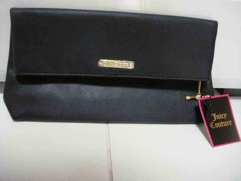 Клатч juicy couture черно-малиновый сумка джуси кутюр