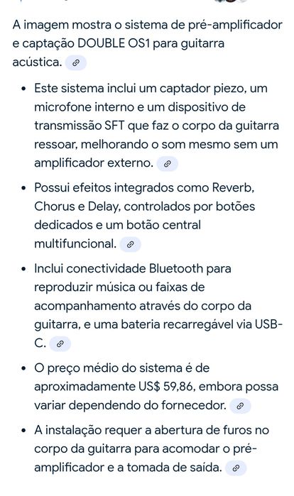 Pre-amplificador de guitarra acústica