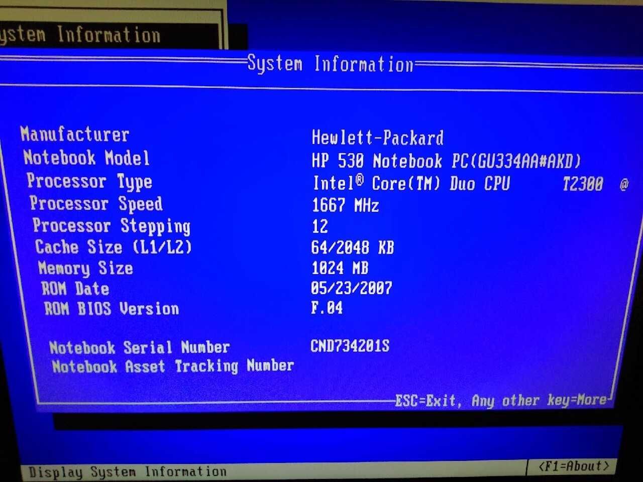 Płyta główna HP 530 510 Sprawna