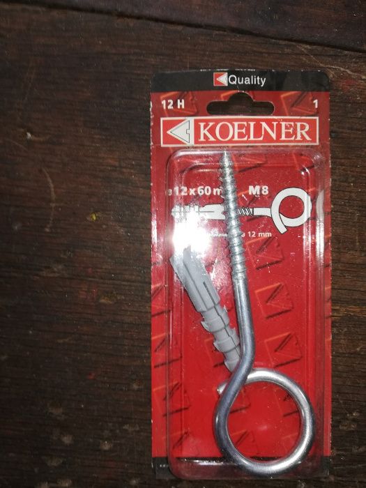 kołek rozporowy 17szt z hakiem tzw huśtawkowym