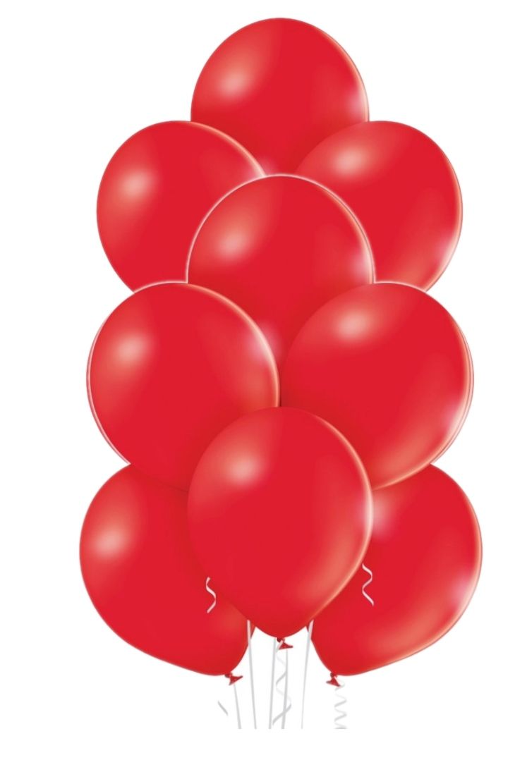 Zestaw Balony 12 Cali Walentynki Czerwień 10 Sztuk