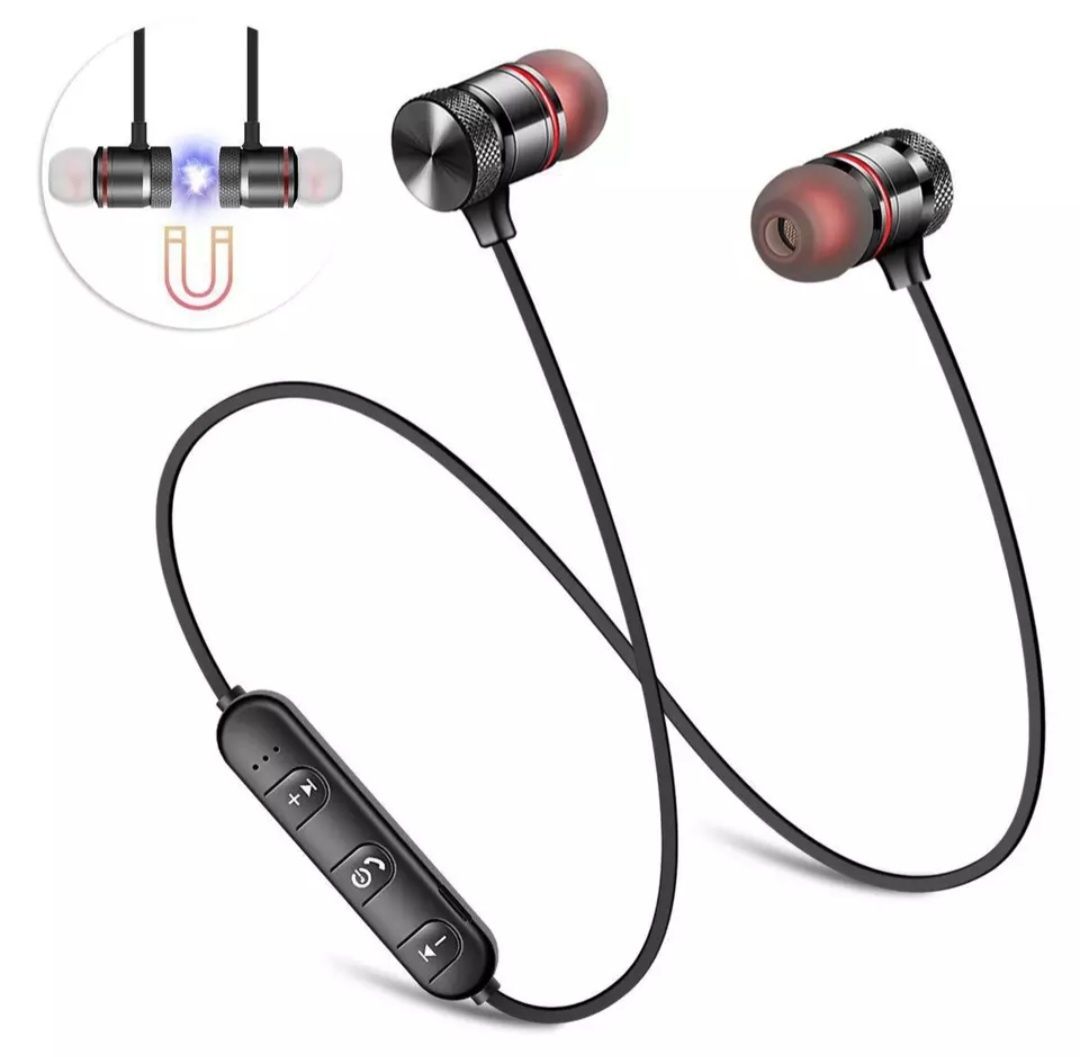 Fones Bluetooth ideal para praticar desporto. 

Com comando para mudar