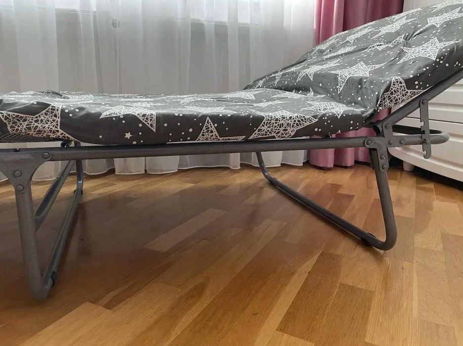 Кровать раскладушка с матрасом розкладне ліжко розкладачка розкладушка