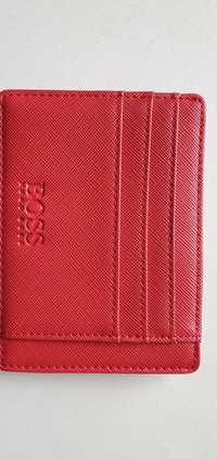 Etui, cardholder premium Hugo Boss, skóra naturalna