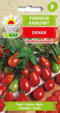 Pomidor gruntowy karłowy Denar (średnio wczesny) 0,5g Toraf