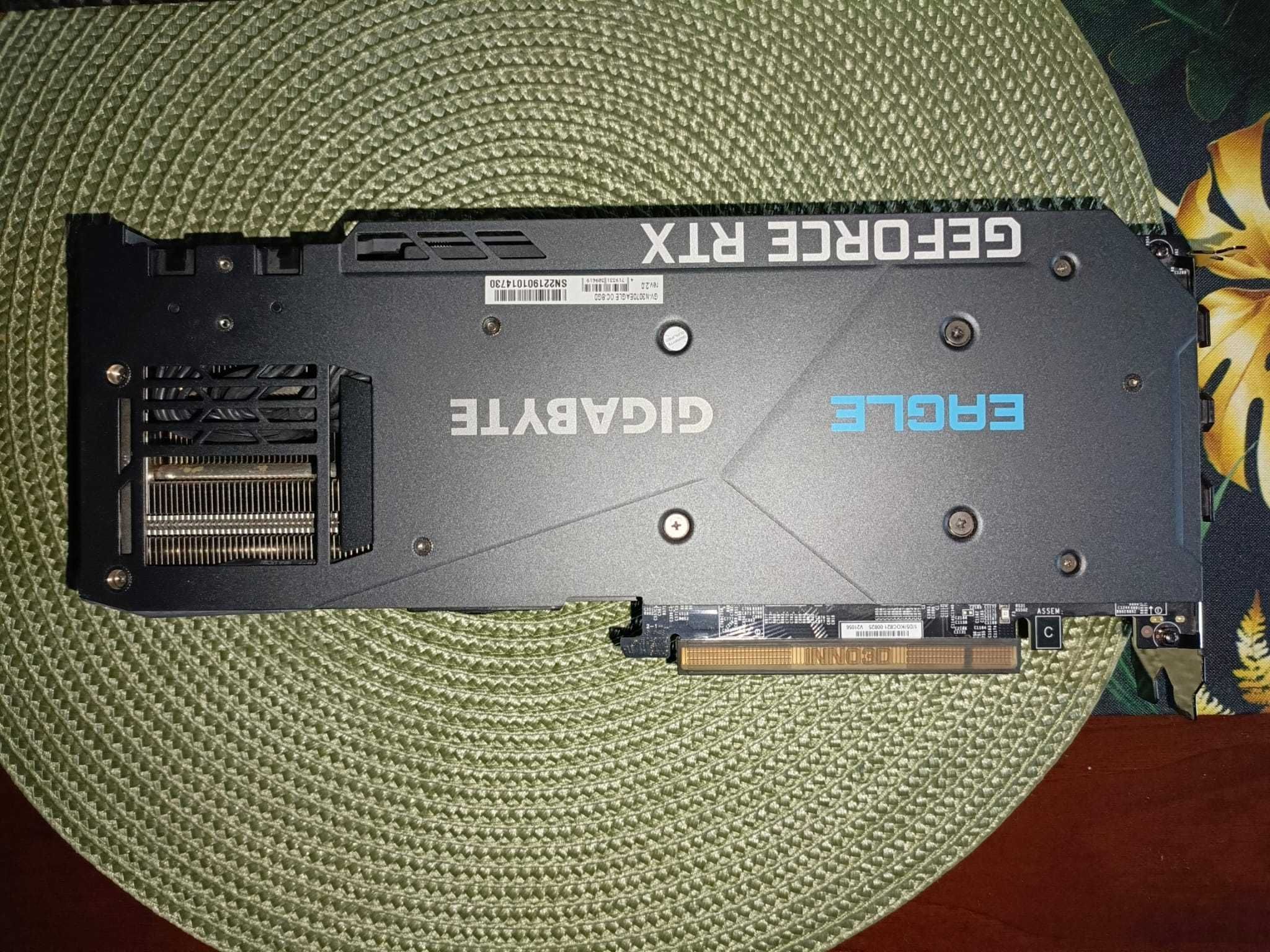GIGABYTE RTX3070 8GB GDDR6 256bit LHR RGB - plomba, karton!