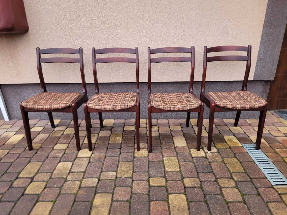 Stół Rozkładany + 4 Krzesła Lata 60/70 Design Modern Komplet