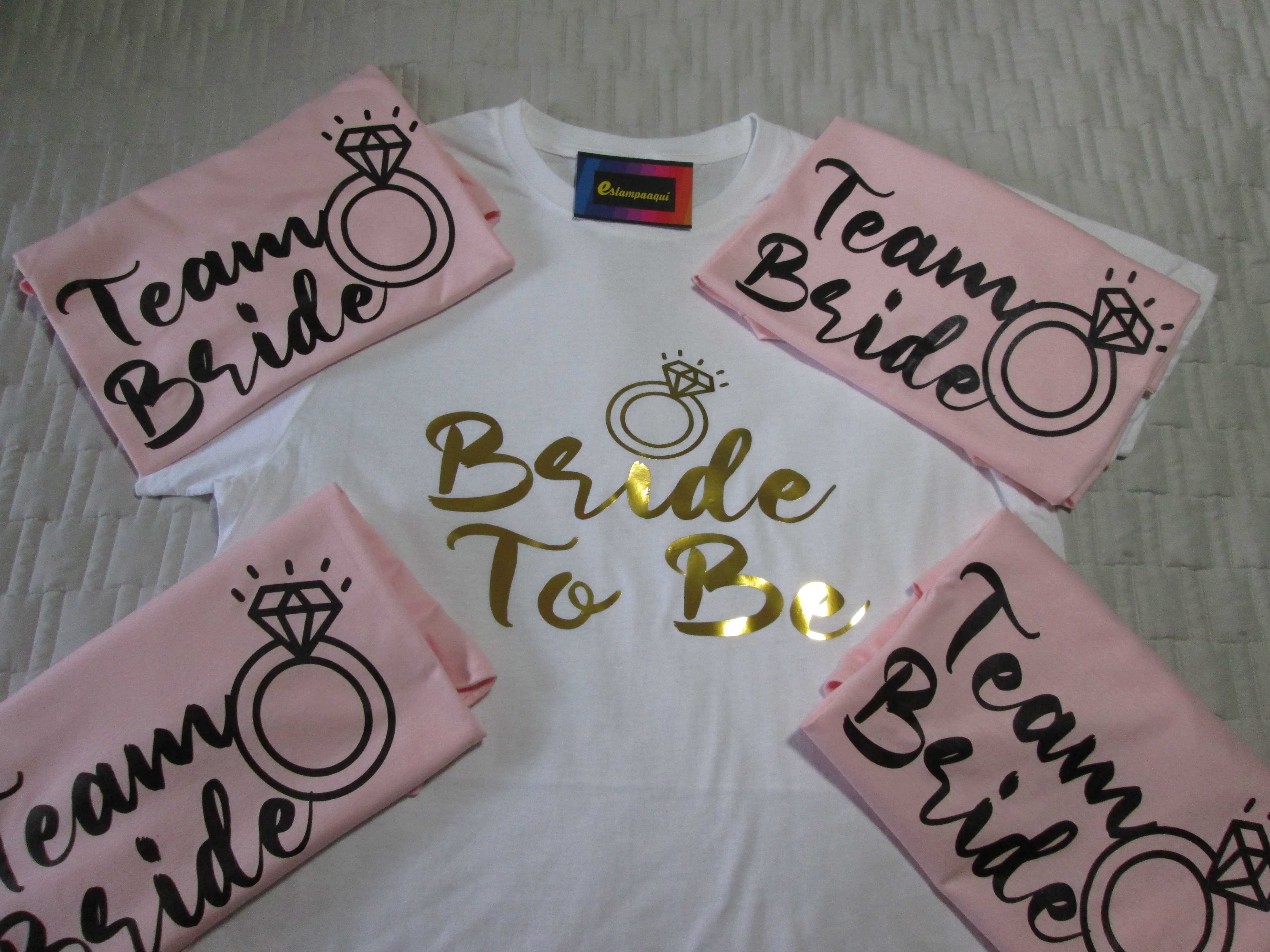 T-shirt Team Bride - Despedida de Solteira em SALDOS