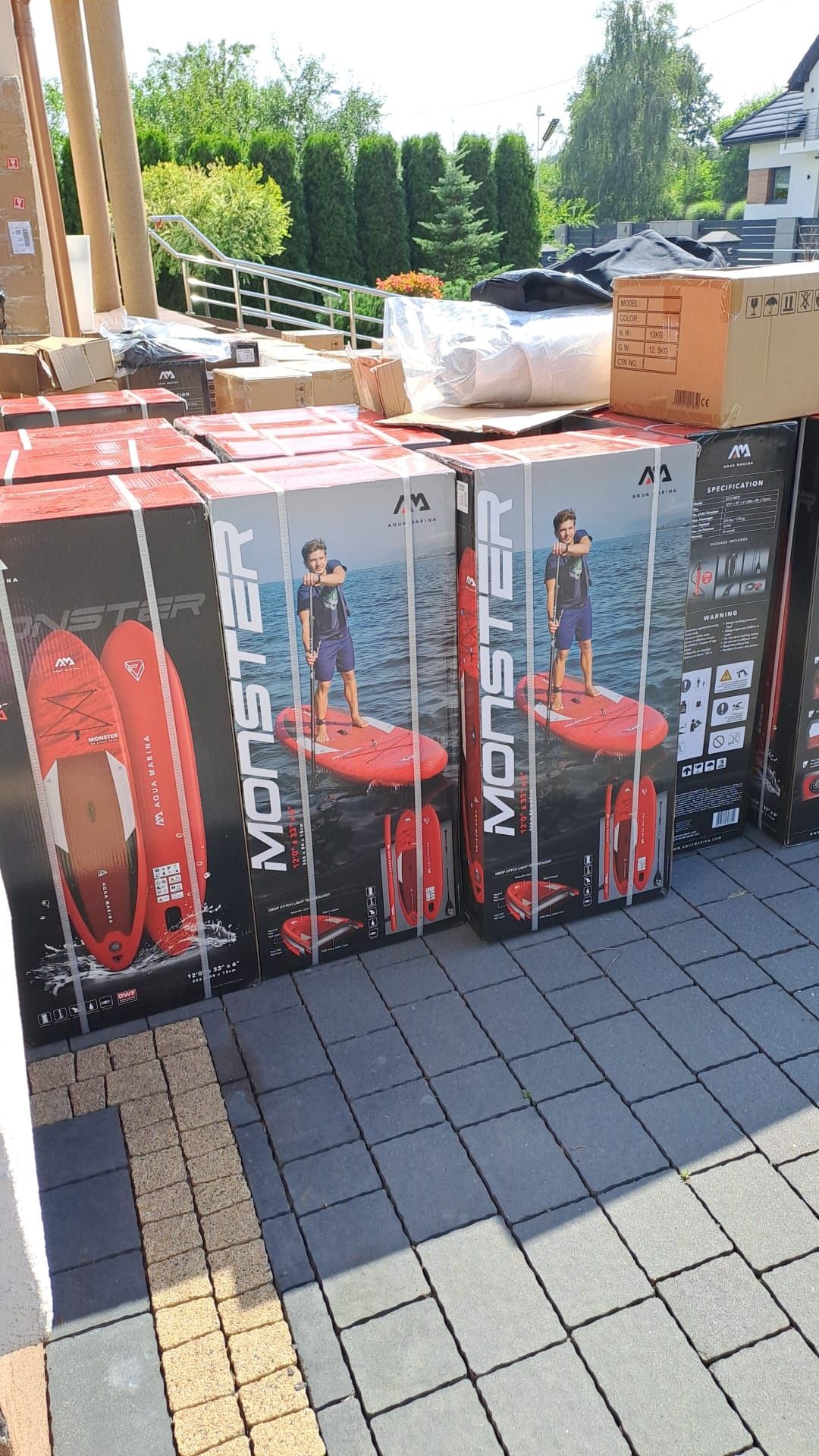 SUP 366cm  Aqua Marina Monster Bt 21   Całe komplety nowe fv Gwarancja