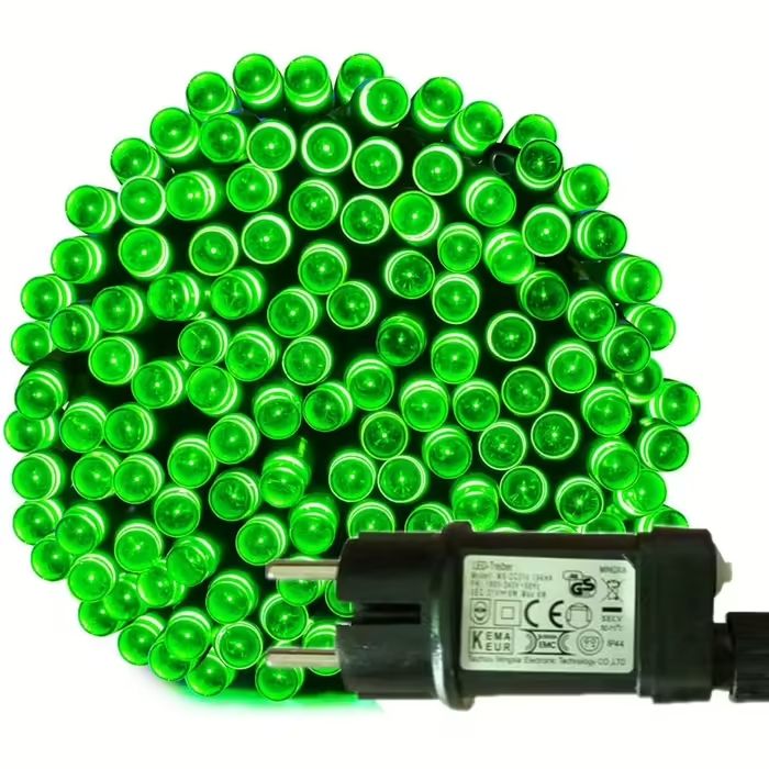 Tuokay Lampki Świąteczne LED 23m, 200 diod, 8 trybów, Zielone, IP44