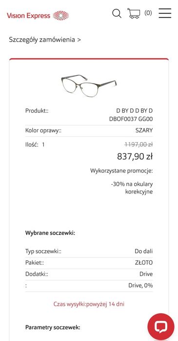 Okulary korekcyjne -1,25