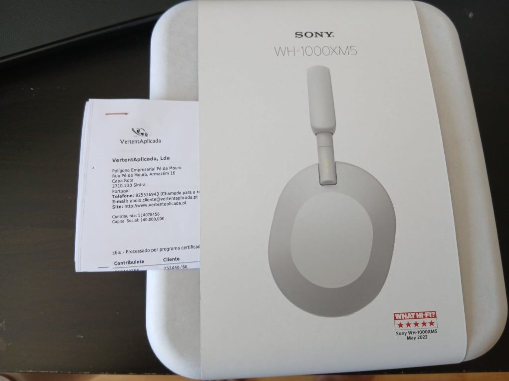 Auscultadores Sony WH-1000XM5 novos,