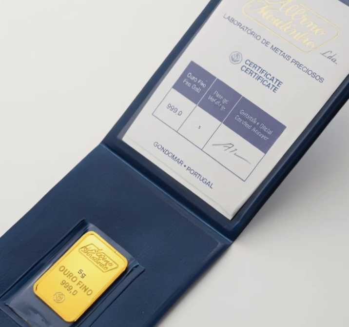 Barra de Ouro Albino Moutinho - 5g - 999,9