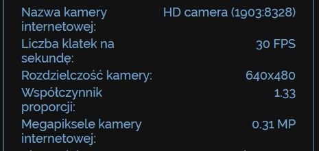 Kamerka internetowa z funkcją doświetlania