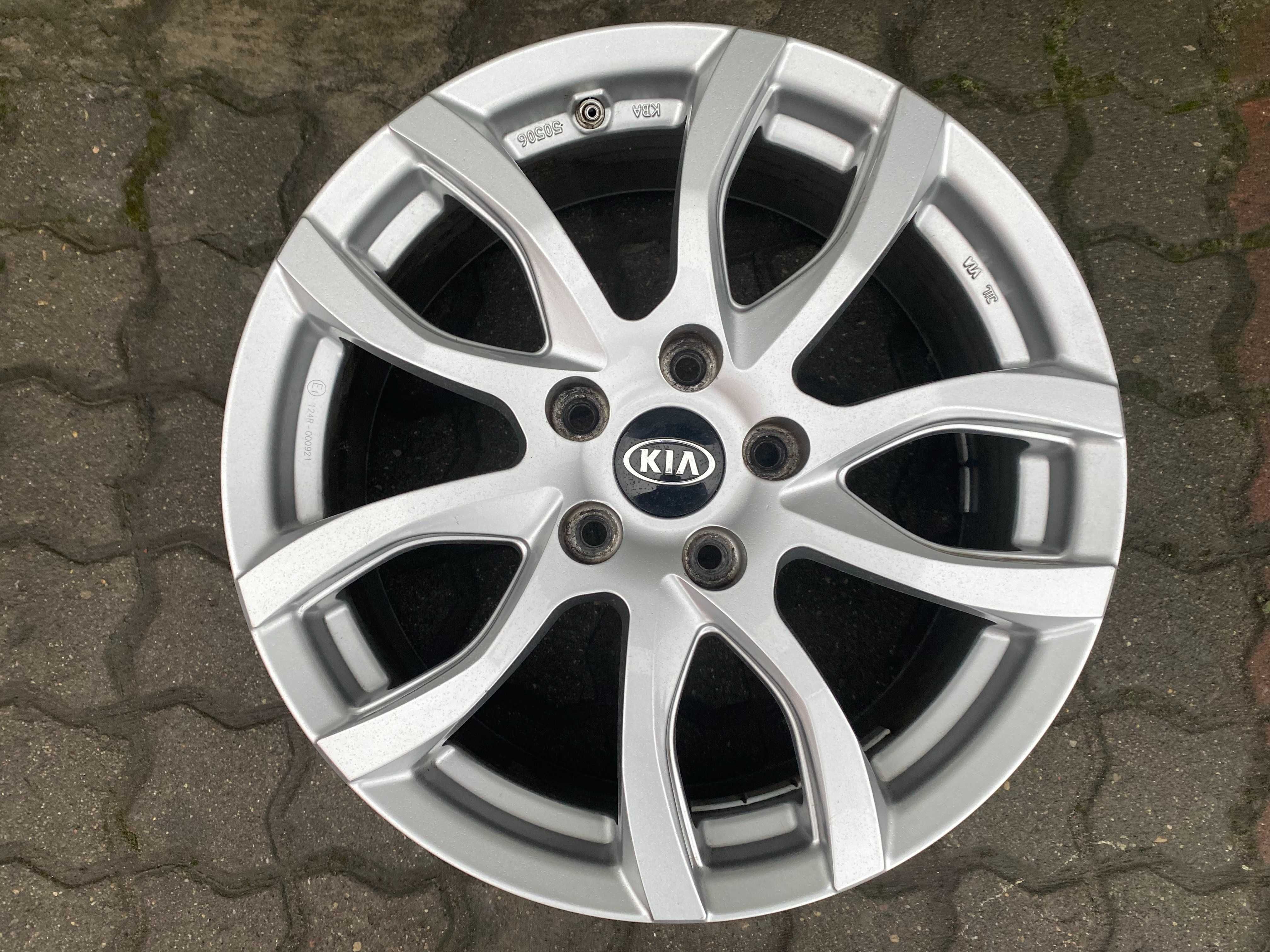 ALUFELGI KIA 7jx17 cali ET47 5x114,3 oryginalne + czujniki TPMS !