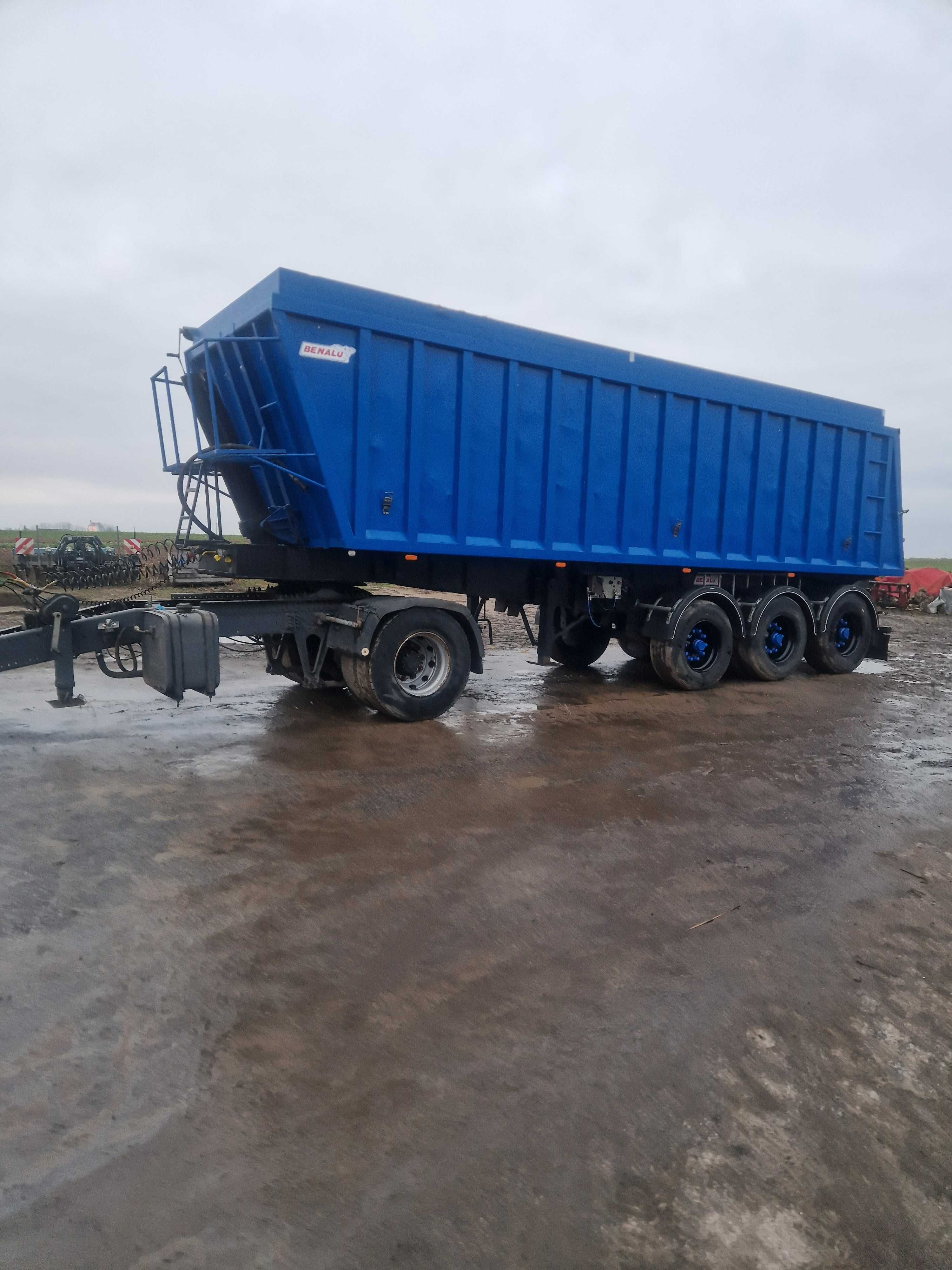 Przyczepa ,naczepa wywrotka 42m3  + wózek dolly