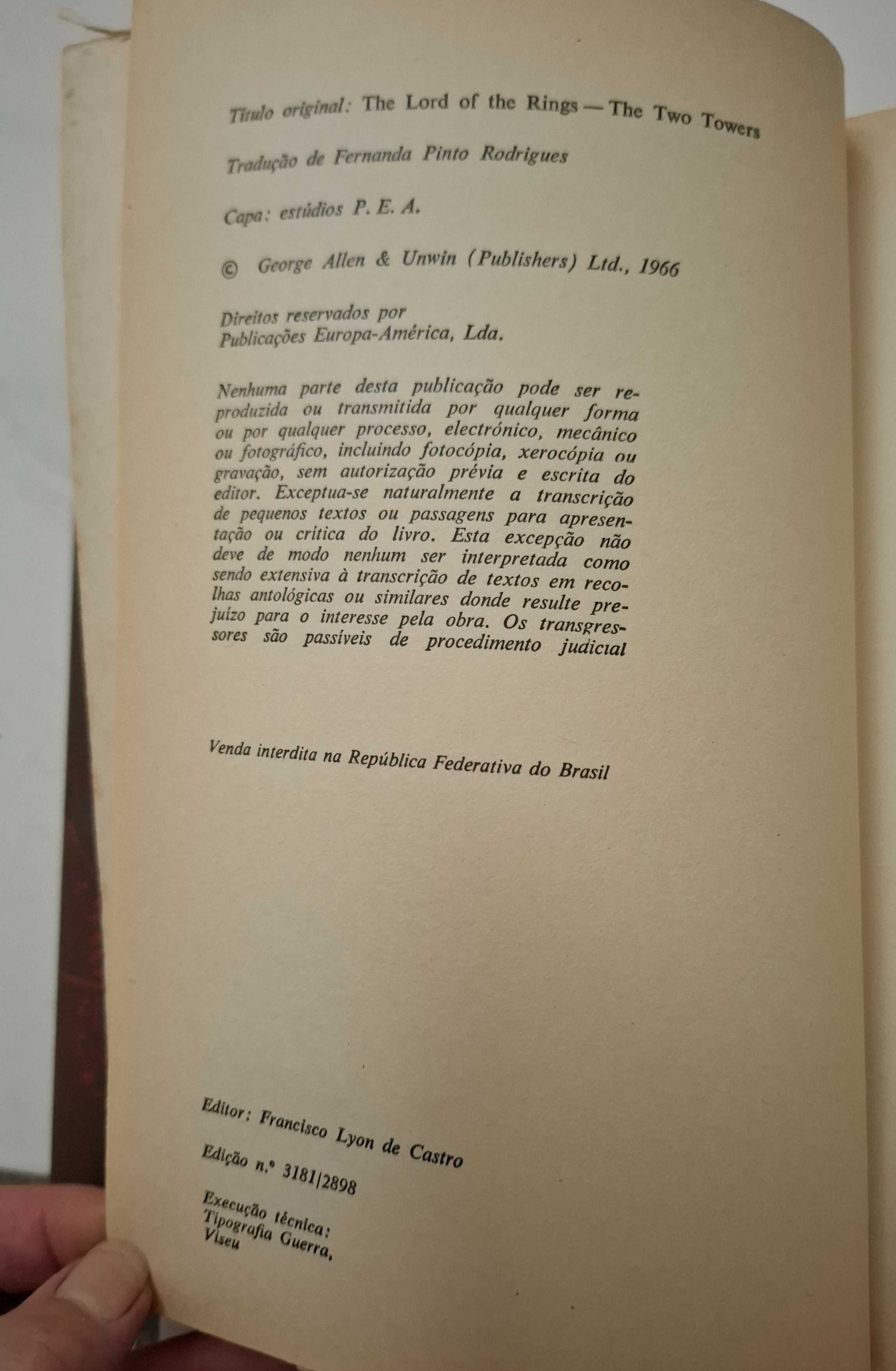 Tolkien O SENHOR DOS ANEIS 3 volumes