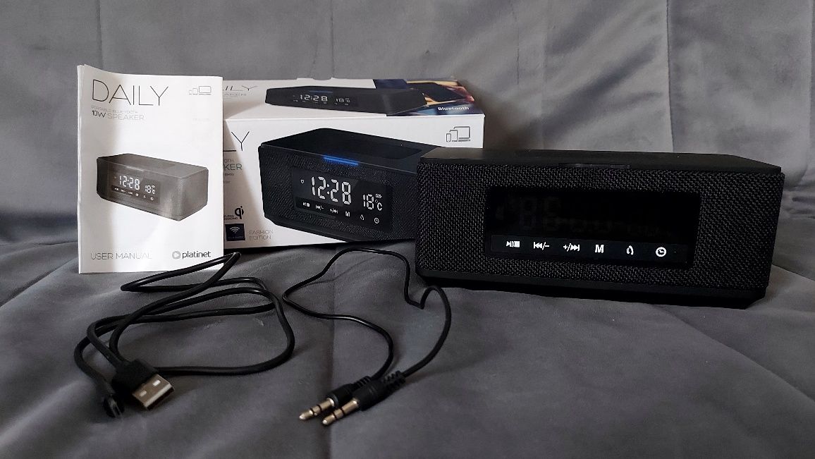 Radiobudzik PLATINET PMGQ15B Czarny