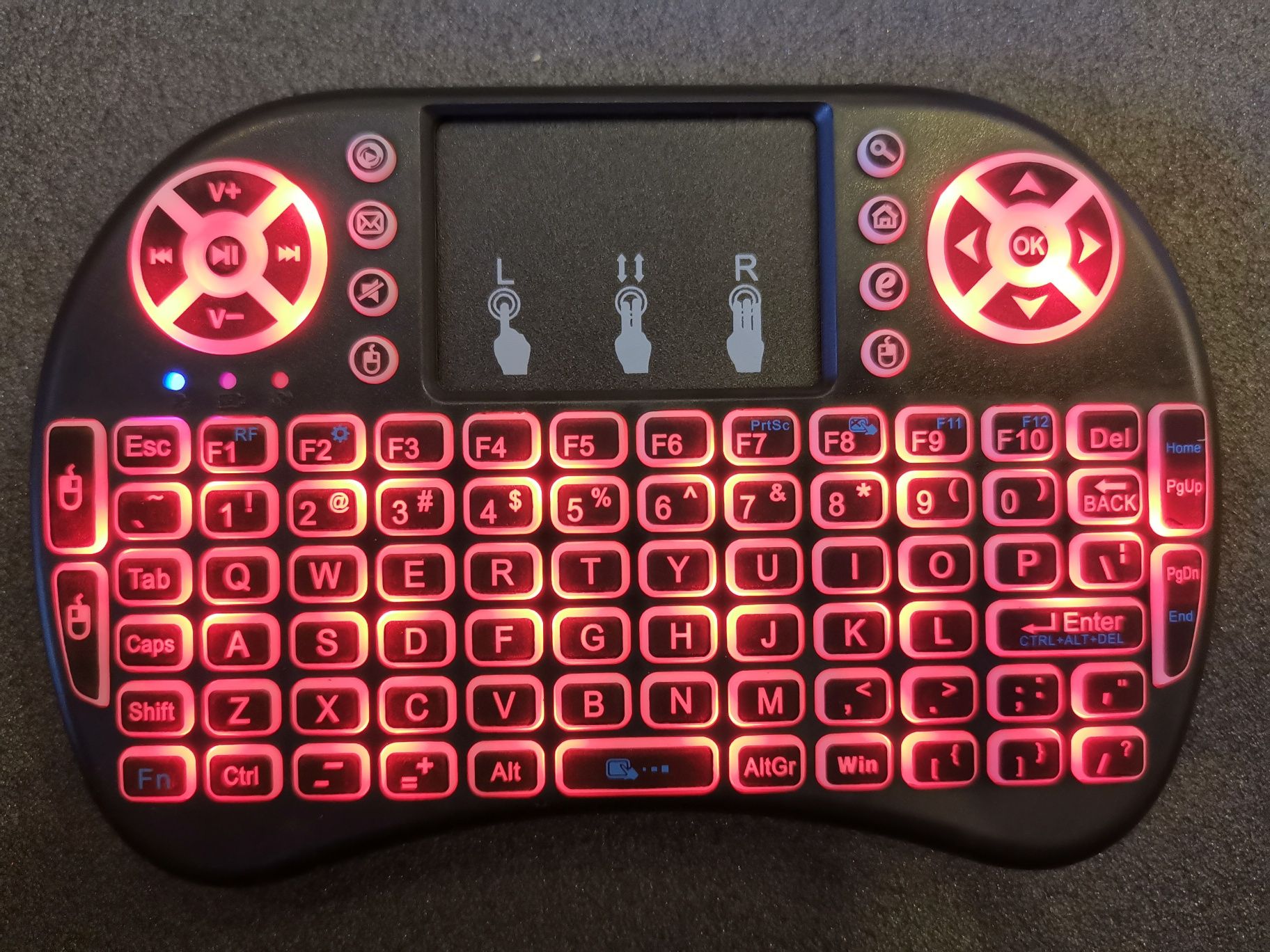 Comandos USB Retroiluminado