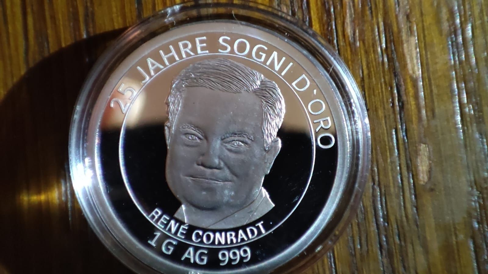 Medal  srebrny 25-lecie marki Sogni d'oro srebro 999