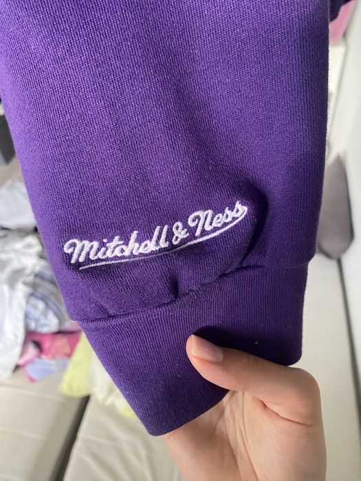 Bluza Mitchell&Ness Toronto Raptors fioletowa z kapturem