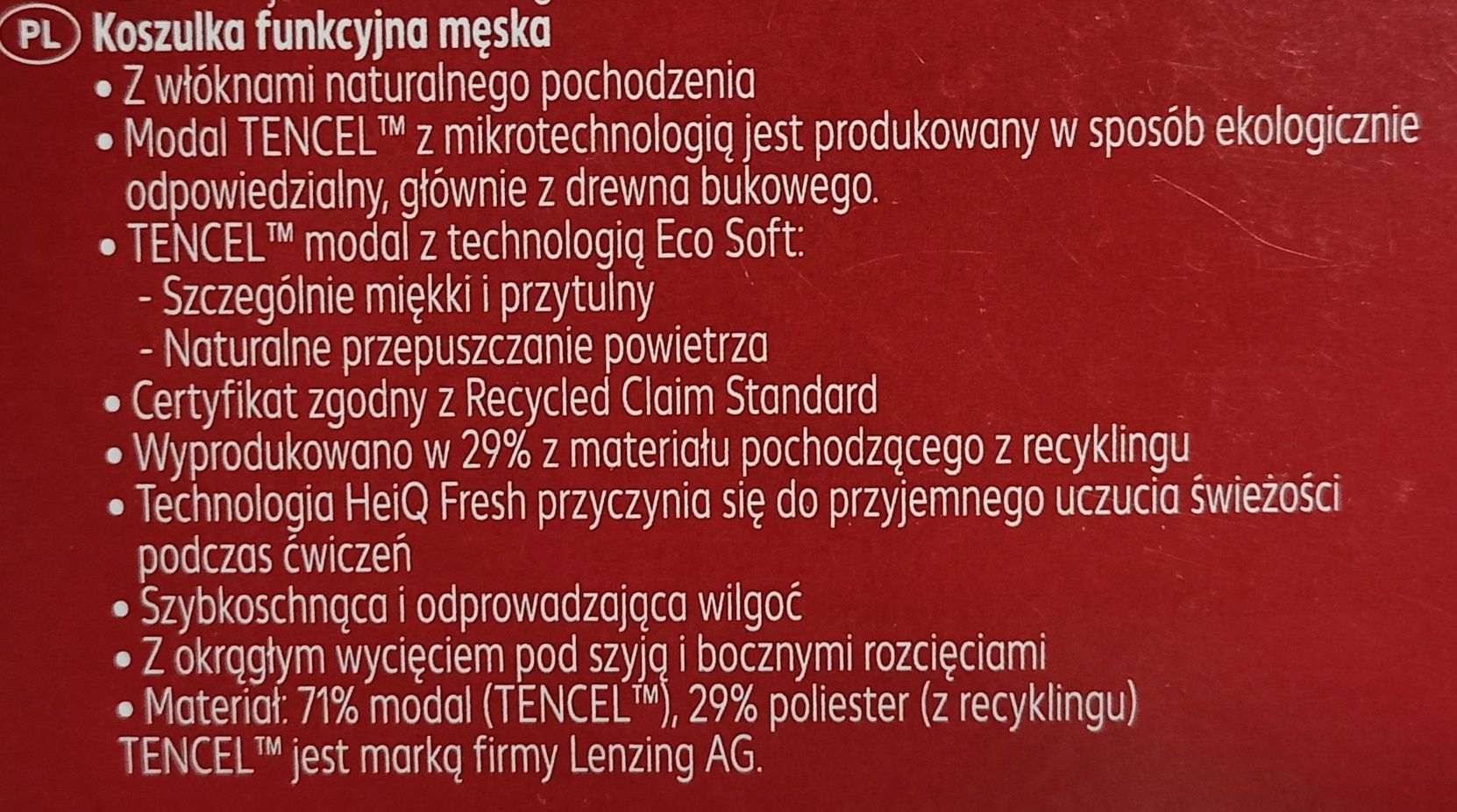 Męska koszulka funkcyjna sportowa S