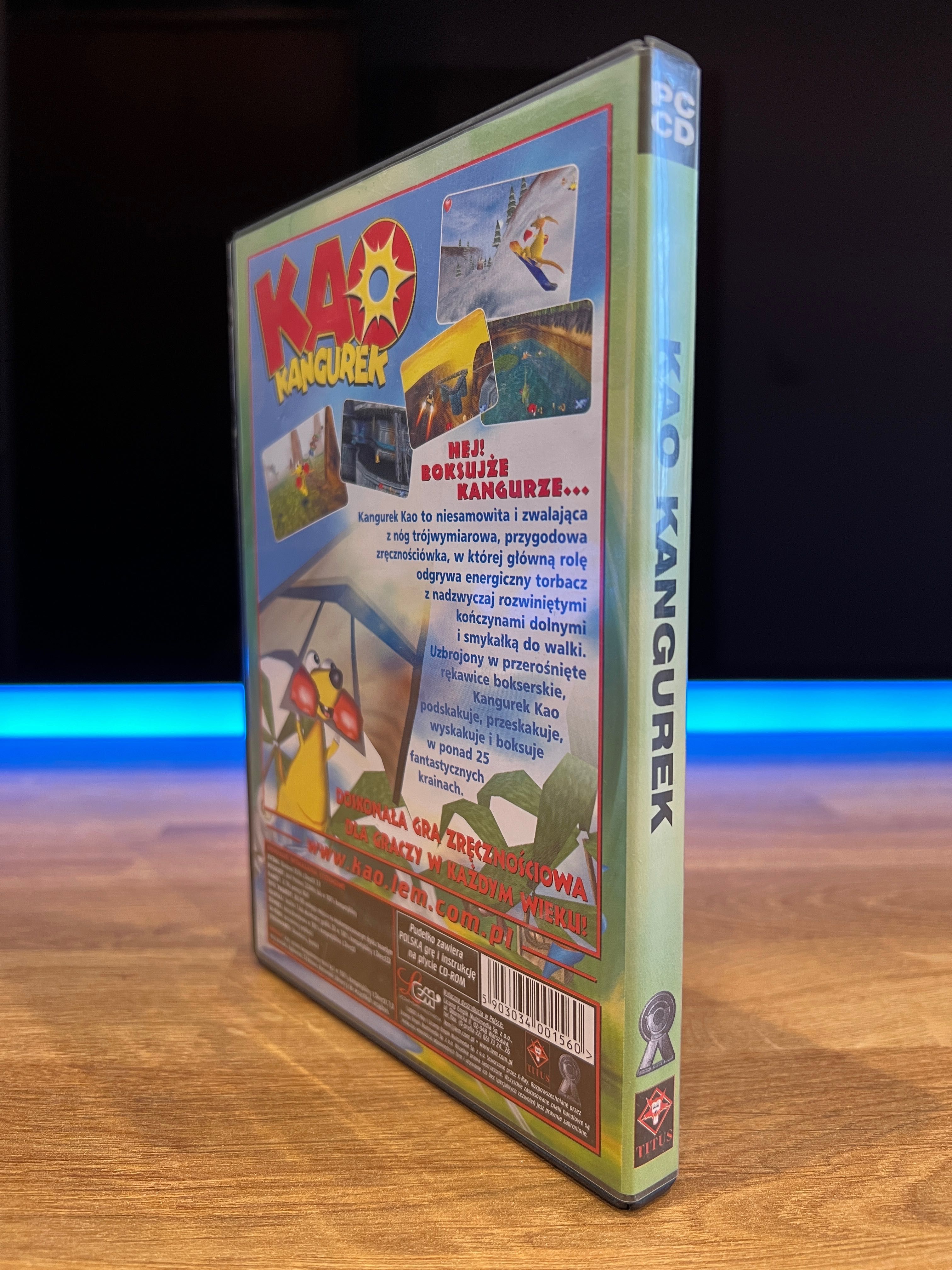 Kangurek Kao gra (PC PL 2000) DVD BOX kompletne wydanie