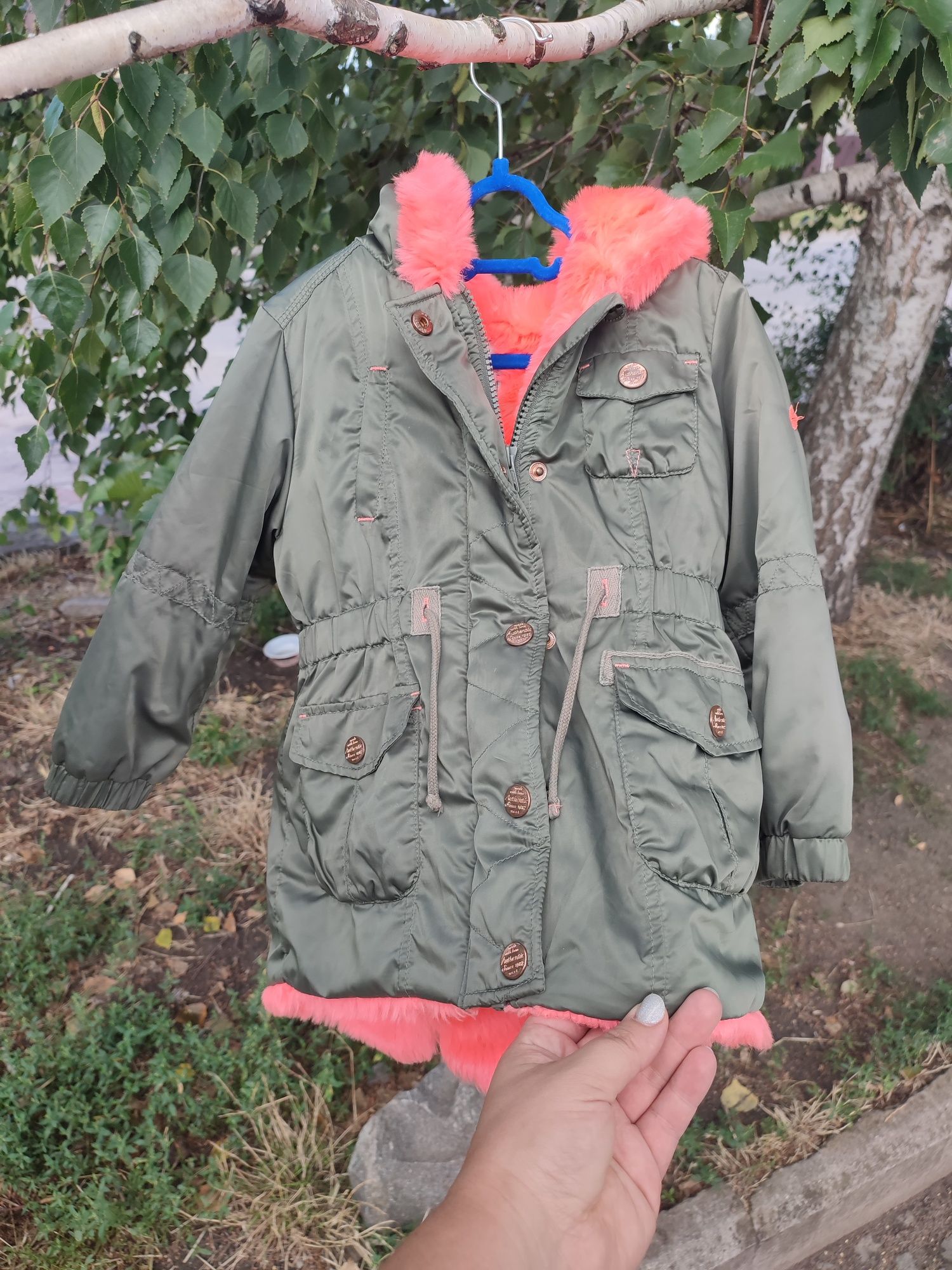 Куртка осінньо-зимова на дівчинку 2-4 роки