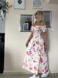 Piękna bawełniana sukienka hiszpanka maxi h&m nowa w kwiaty floral