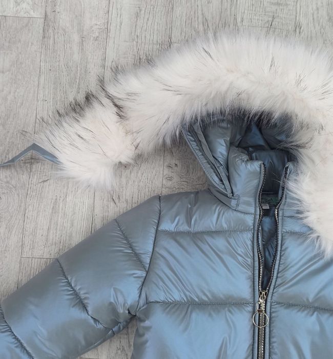 Зимова куртка пуховик для дівчинки 128 см