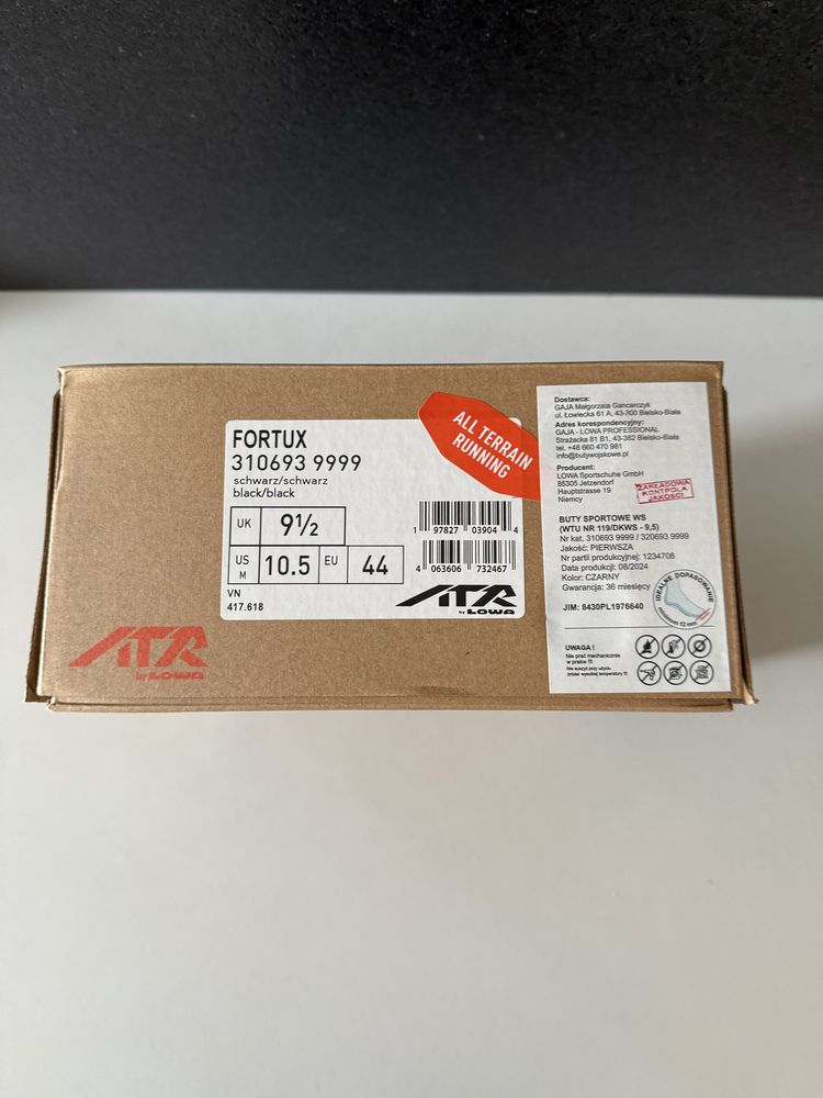 Buty LOWA FORTUX r. 44 all terrain running wojska specjalne