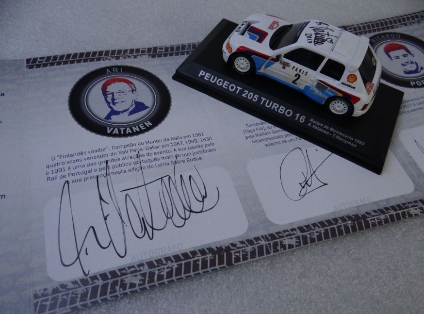 Peugeot 205 Turbo 16 AUTOGRAFADO = Ari Vatanen =