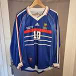 France Zidane 1998 Soccer Home Jersey