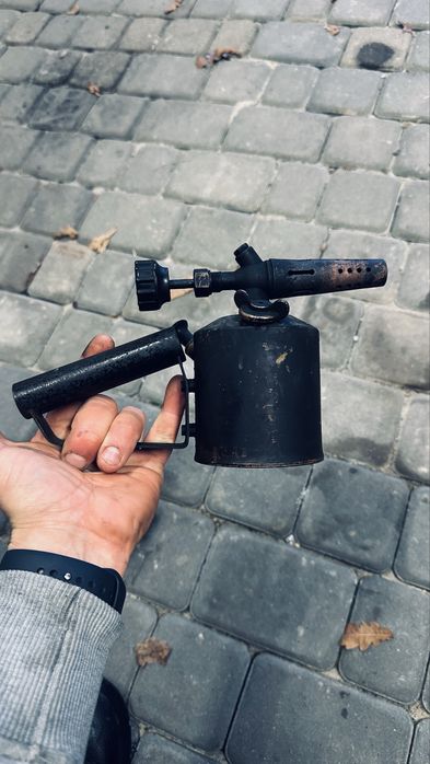 Stary niemiecki mosiężny palnik benzynowy G. Barthel  Vintage