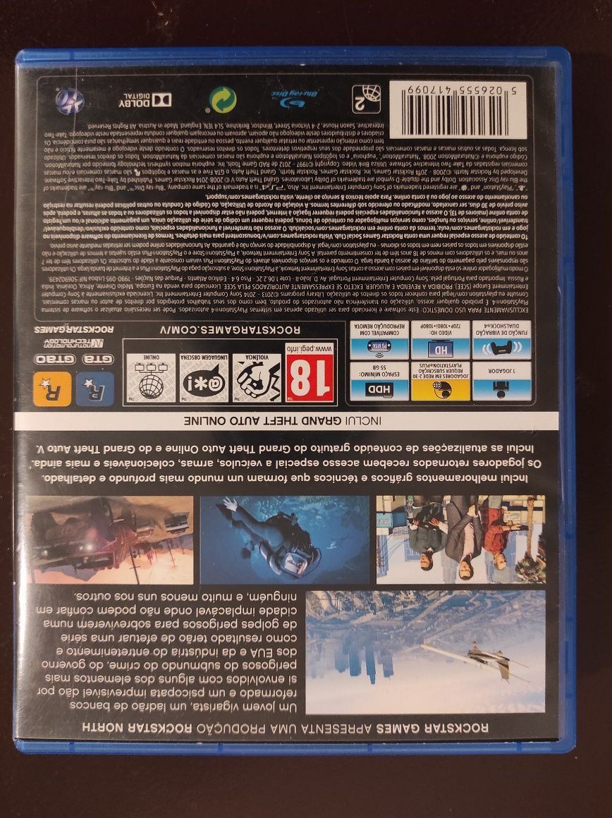 PS4 GTA V c/ mapa