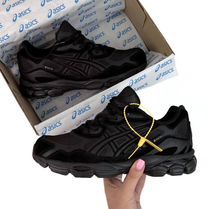 Кросівки Asics Gel NYC black на гортексі/асікс гель нук