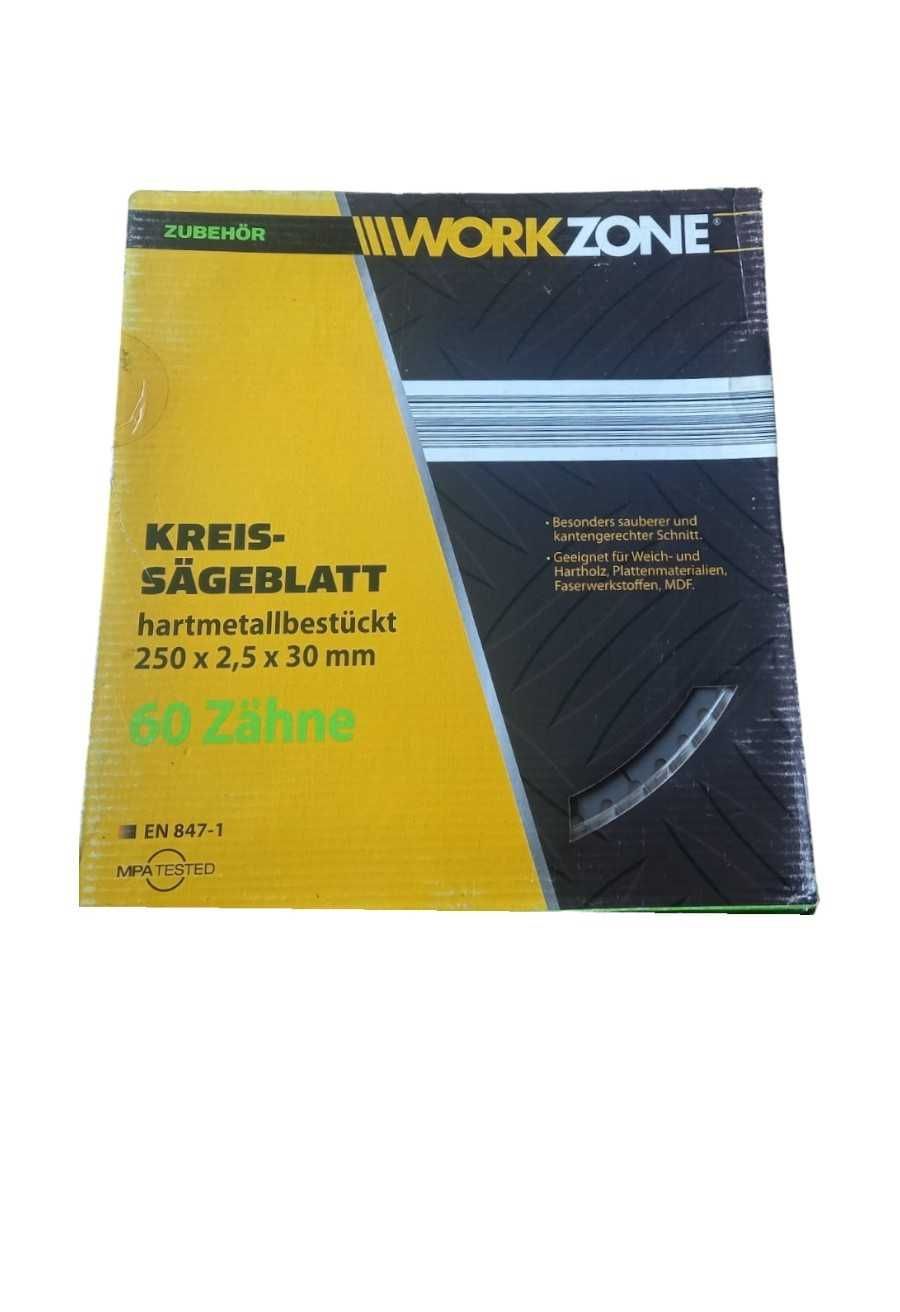 Tarcza tnąca do piły stołowej Workzone 250 x 2,5 x 30 mm 60 Z