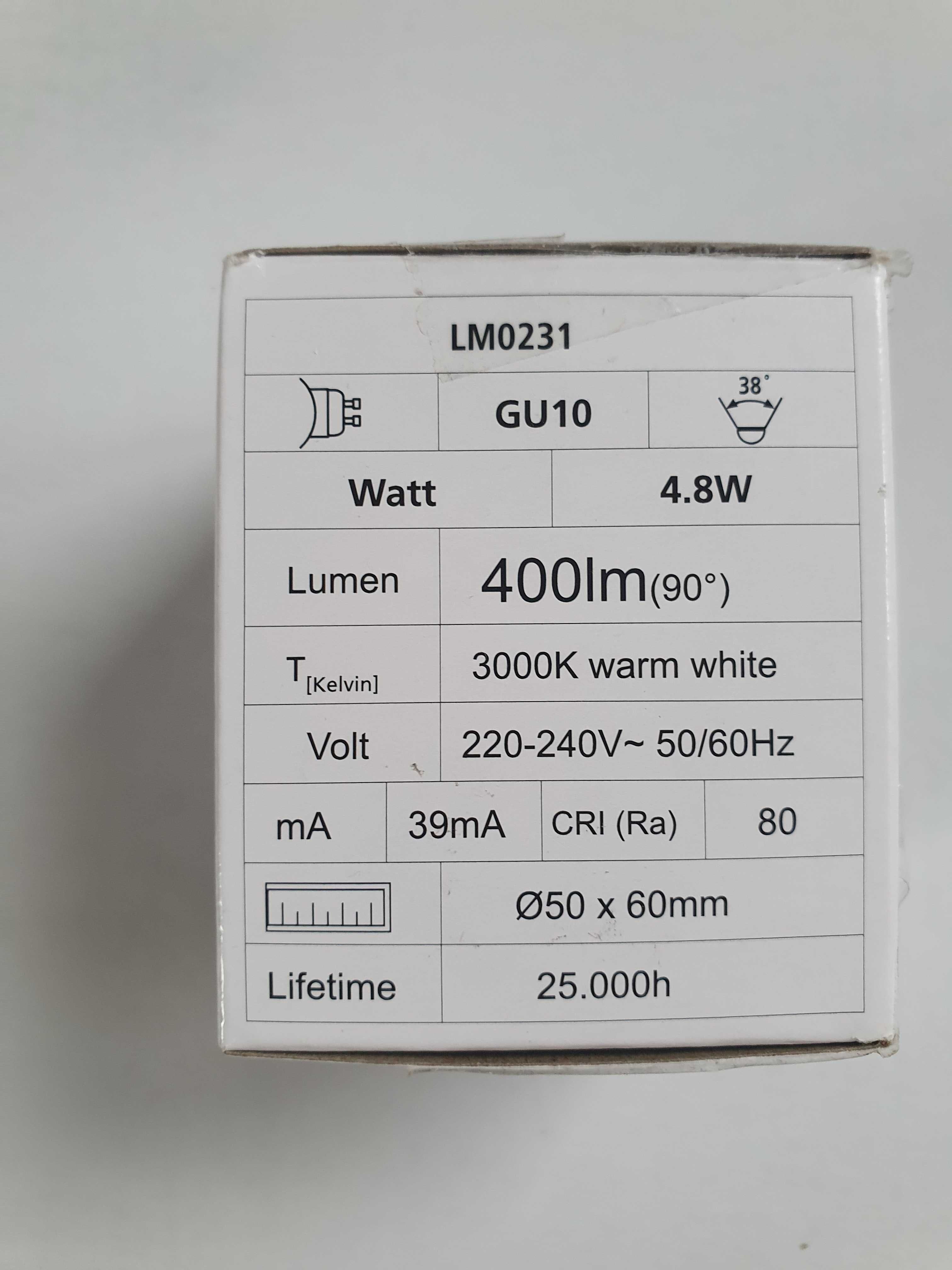żarówka LED Eglo Leuchten GU10 3000K Warm White 400 lumenów 4,5W