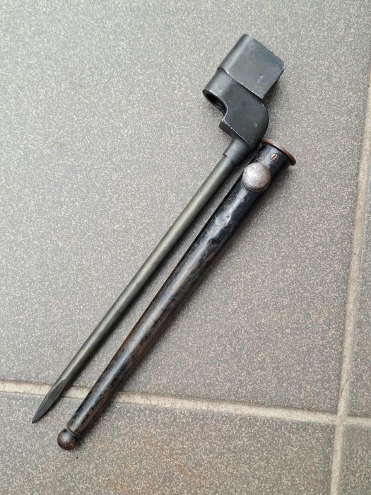 Bagnet angielski Gwóźdź No 4 MK II sygnowana pochwa Prince-Smith