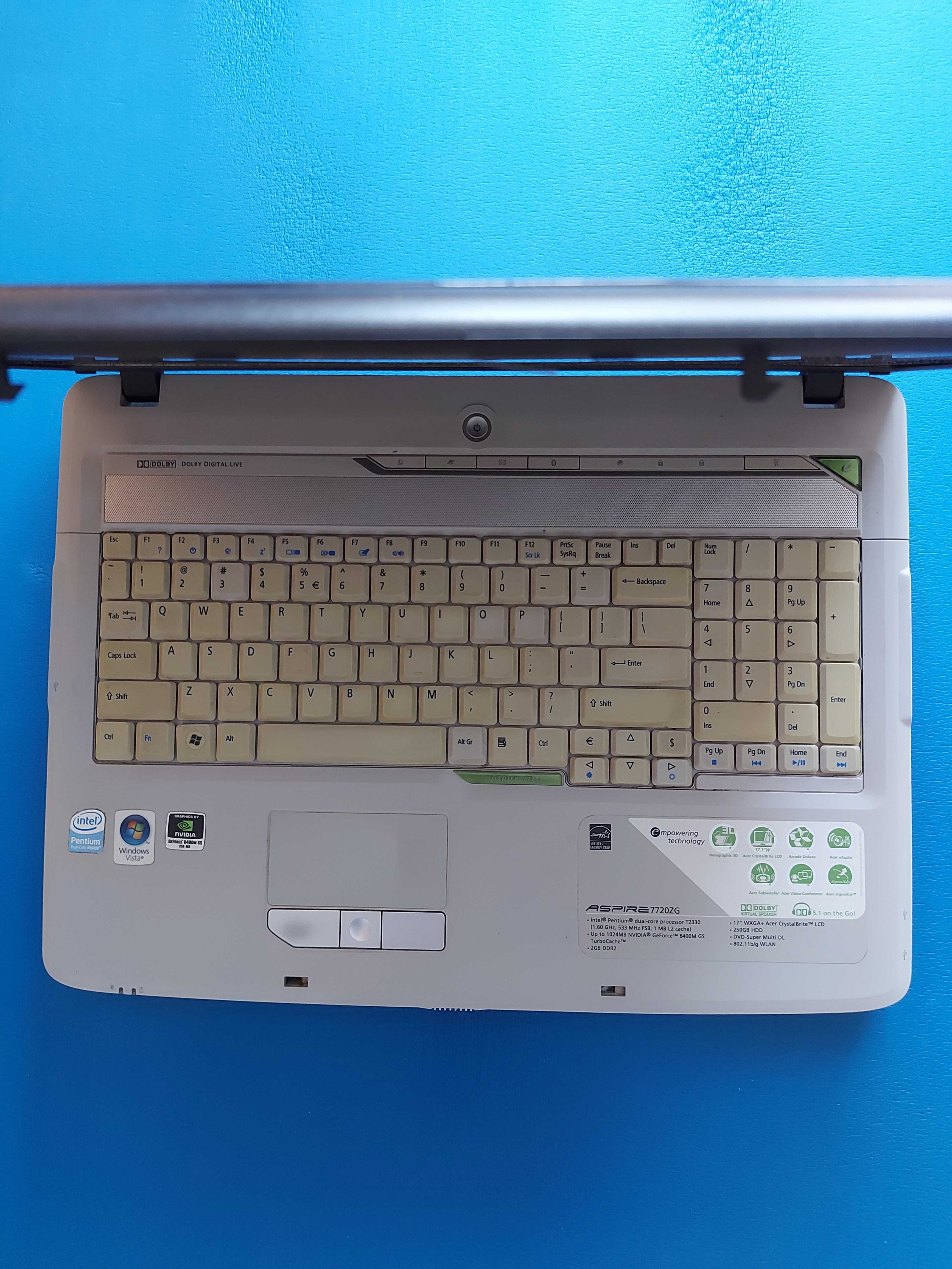 Laptop Acer Aspire 7720ZG - uszkodzony