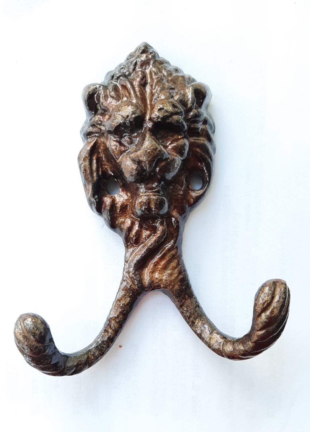 Гачок вішалка "лев" бронза, старовинний (антиквар), для одягу, ключів