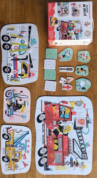 Zestaw gier i układanek edukacyjnych dla dzieci CzuCzu Kpt Nauka inne