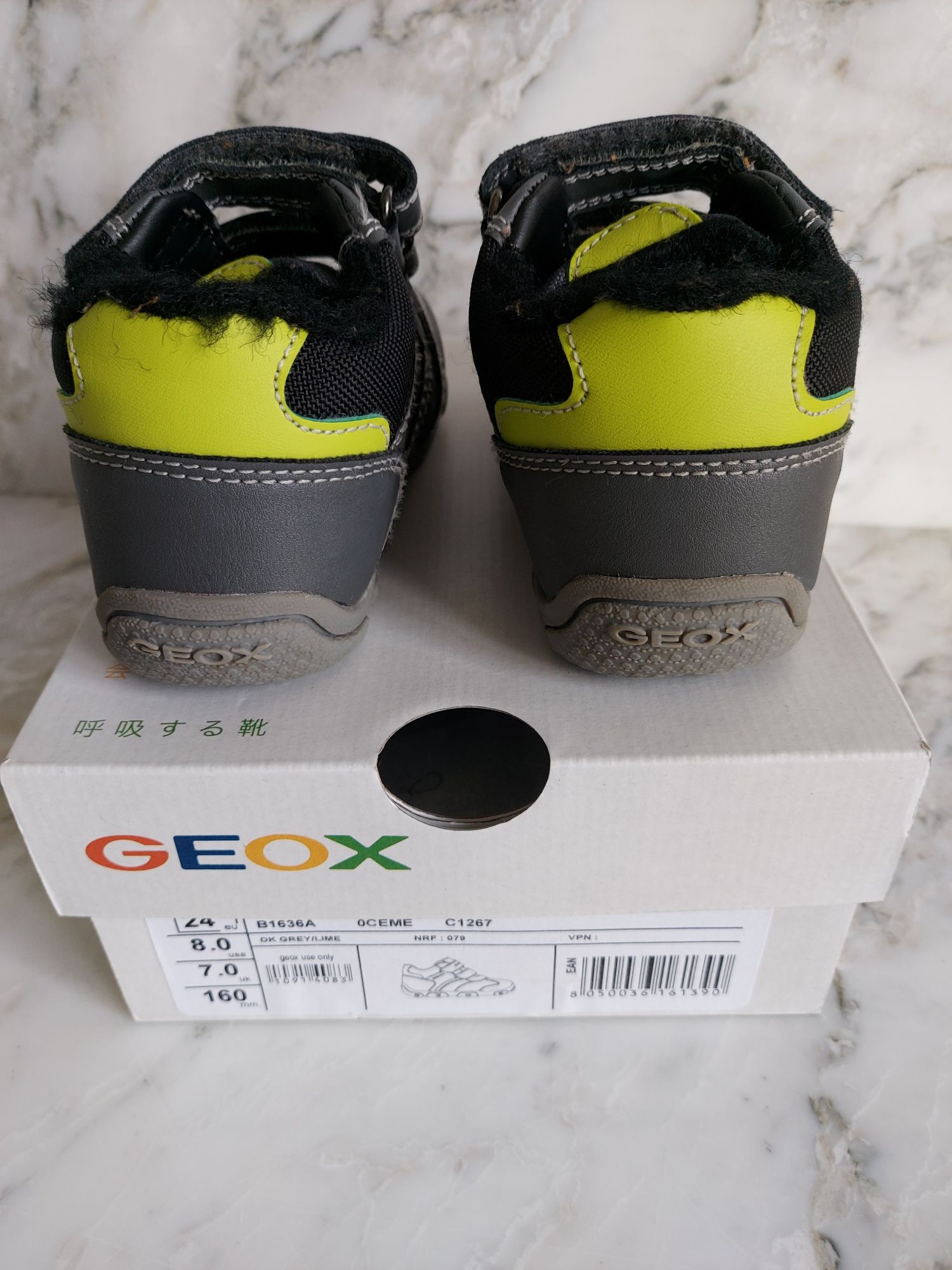 Ocieplane buty, adidasy Geox rozmiar 24, 16 mm używane