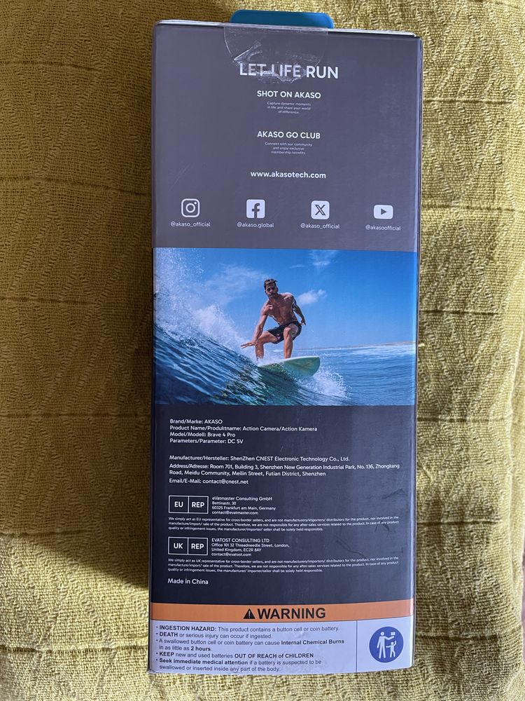 Video camara desportiva Akaso Brave 4 Pro