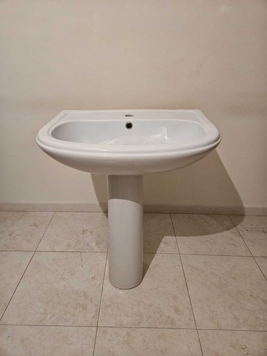 Lavatório WC com coluna - cerâmica