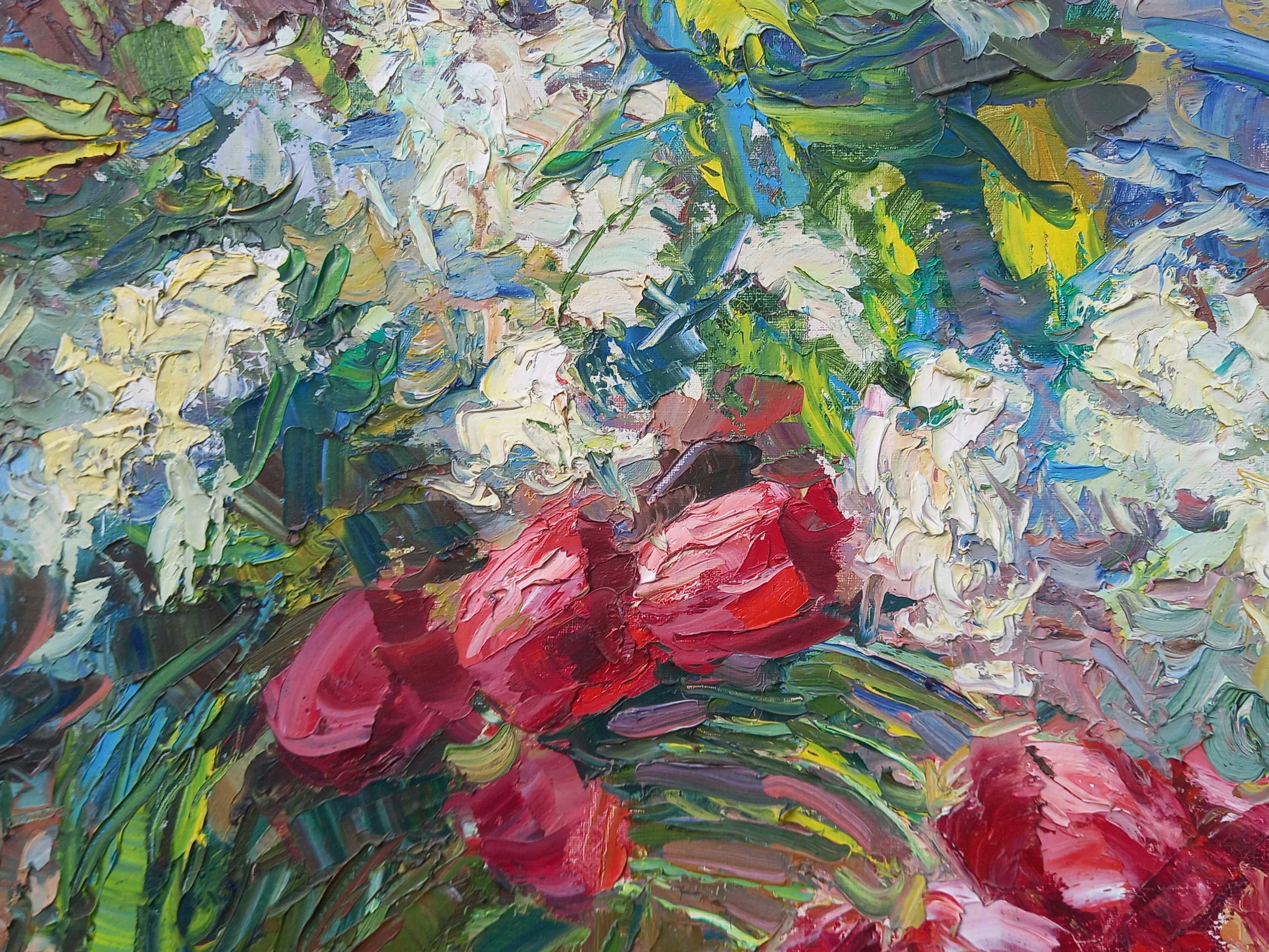 Martwa natura z tulipanami, Jerzy Pogorzelski  ur. 1926 zm. 2003