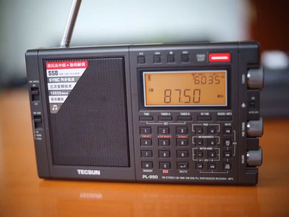Tecsun PL-990 всеволновый радиоприемник УКВ FM СВ ДВ КВ SSB MP3 Li-Ion